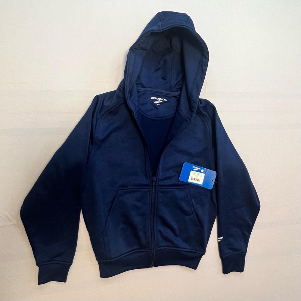🍁SOLD🍁 BROOKS | YOUTH FULL ZIP POLY HOOD | S/P